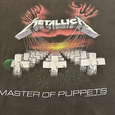 Xl '94 METALLICA  Master Of Puppets  Vintage T Shirt GIANT Tag • $175