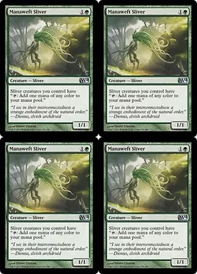 MTG - 4x MANAWEFT SLIVER - M14/Core Set 2014 (U) • $12.95