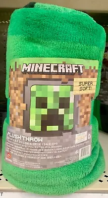 Minecraft Green Mob Steve 48  X 60  Throw Blanket • $35