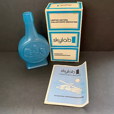 Skylab 1 Wheaton Glass BOTTLE Decanter 1ST Edition 1973 Commemorative INV-R107 • $9.99