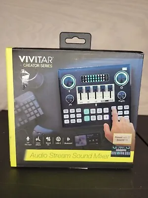 Vivitar Creator Series Audio Stream Sound Mixer USB-C Bluetooth Voice Effects  • $26.75