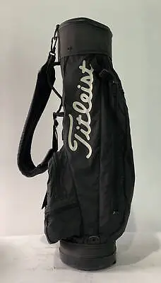 Titleist Vintage Retro Carry Bag Black 3-Way Divide Single Strap Golf Bag • $39.99