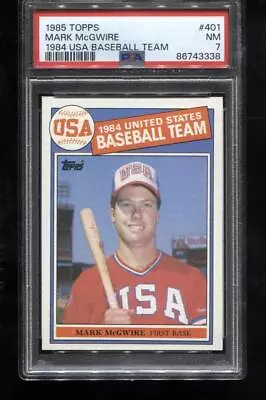 Mark McGwire RC 1985 Topps #401 Rookie PSA 7 Nm • $1.25