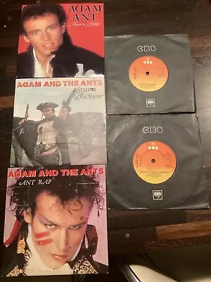 5 X Adam And The Ants 7  Singles CBS Records Ant Rap Stand & Deliver Puss N Boot • £10