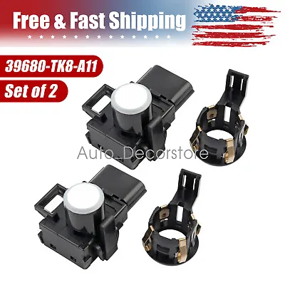 2PCS Parking Sensor+Retainer 39680-TK8-A11 For Honda Odyssey Pilot 3.5L 11-17 • $26.59