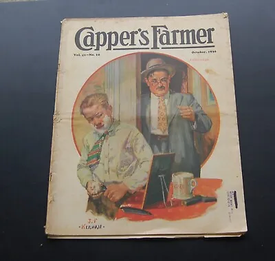 Vintage Oct 30 1930 Issue Capper's Farmer  Magazine J F Kernan Cover • $12