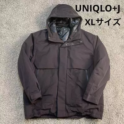 UNIQLO +J Jil Sander Hybrid Down Oversized Parka Men Size XL Wine Polyester • $227.96