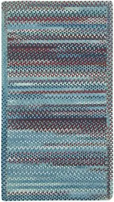 $99 • Buy Capel Rugs Kill Devil Hill Wool Country Braided Rectangle Rug Old Glory Blue 425