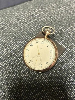 Zenith Grand Prix Paris 1900 Pocket Watch Silver Mechanical Vintage • $199.99