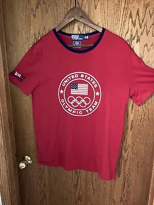 2012 Polo By Ralph Lauren USA 🇺🇸Olympic Team Red Shirt L London • $11.99