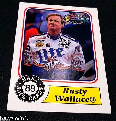 RUSTY WALLACE 1998 Maxx Race Cards Upper Deck Sample PROMO Card No. 1 RARE! • $8.95