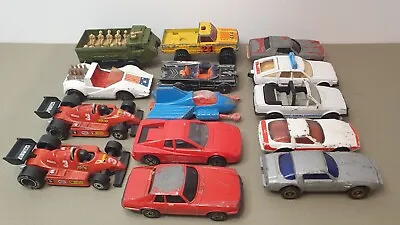 Lot Vintage Toy Cars Batmobile A Team Supermobile F1 Racer Truck Hellraiser 55 • $17.68