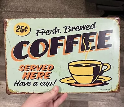 Vintage Coffee Metal Sign • $10