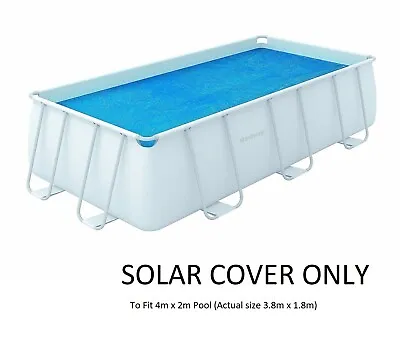 Bestway SOLAR COVER Rectangular Swimming Pool Fits 4m X2m 13.5ft KEEP WATER WARM • £29.99