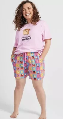 Authentic The Oodie Breakfast Buddies Summer Pj Set Women’s Size XS-S BNIP • $65