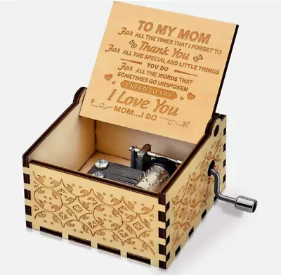 Mothers Day Gifts For MomRomantic I Love You Mom Gift Music Box Gift Women Wife • $15.49