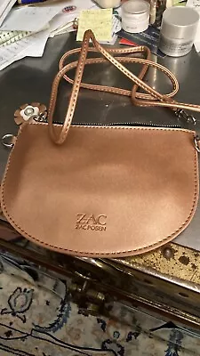 Zac Posen Small Metallic Copper Faux Leather Pouch Shoulder Bag Bloomingdales • $9