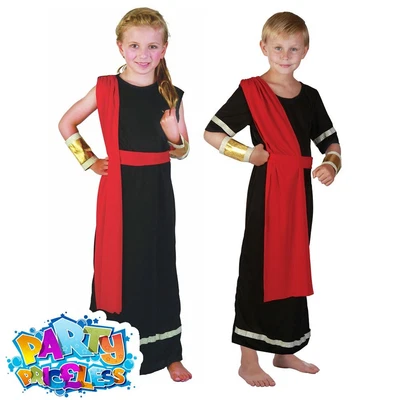 £10.75 • Buy Boys Caesar Costume Girls Roman Toga Kids Greek Egyptian Fancy Dress Outfit