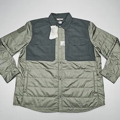 5.11 Peninsula Insulator Primaloft Shirt Jacket Moss Heater Green Relaxed Fit • $53.79