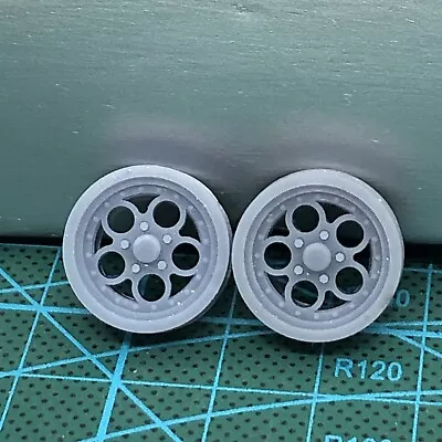 2) 3D Printed WELD Magnum Drag Race FRT WHEELS W Backs 1/24 LBR Model Parts • $5.10