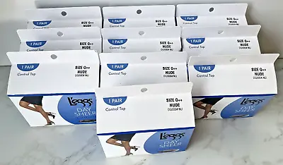 $24.99 • Buy L'eggs Day Sheer Pantyhose Reinforced Panty Nude Sze-Q++ Leggs 10-Pair Multipack