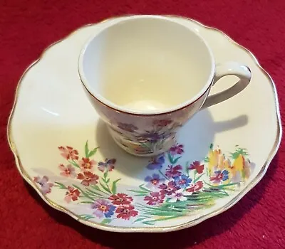 Vintage J & G Meakin Sunshine Minature Coffee Cup And Saucer • £5
