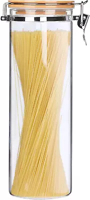 Glass Storage Jars Spaghetti2000Ml Airtight Storage Jars Airtight Lid Pasta Cer • $41.59