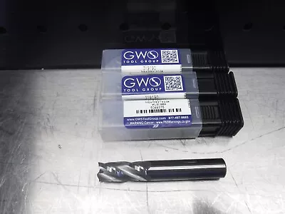3 NEW! GWS 7/16  Carbide 4FL 30° Helix Square Endmill 319190 • $10