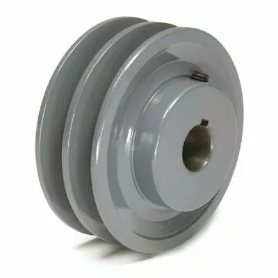 Zoro Select 2Bk471 1  Fixed Bore 2 Groove Standard V-Belt Pulley 4.45  Od • $30.85