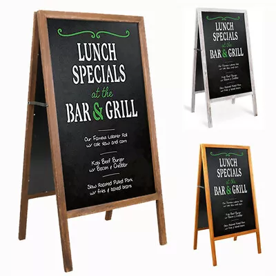 £38.95 • Buy Rustic Large A-Board Chalkboard Blackboard Wedding Party Cafe Menu Sign100x50cm