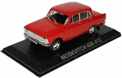 1965 IXO MOSKVITCH 408-412 Red Blister Sold 1/43 Scale MAGLCMOS... • $11.77