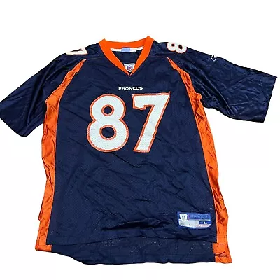 Denver Broncos Ed Mccaffrey  #87 NFL Equipment Reebok Vintage Jersey Size Large • $98.98