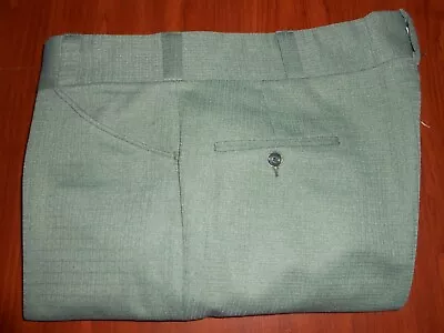 Vintage Men's Jockey Life Sportswear 1970's 100% Polyester Olive Green Pants 38 • $19.98