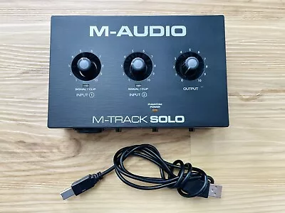 M-Audio M-Track Solo USB Audio Interface With Cord • $36.80