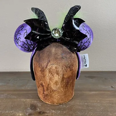 2018 Disney Parks Maleficent Minnie Mouse Ears Headband W/ Horns & Feathers HTF • $75