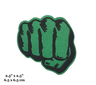 Hulk Superhero Movie Green Fist Symbol Embroidered Iron On Patch • $4.99