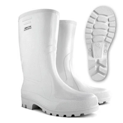 £19.87 • Buy WHITE Rubber Walking Farming Wellies Wellington Boots Waterproof Unisex__GRAND-Z