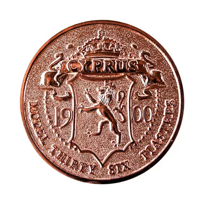 Cyprus Coin 36 Piastres 1900 Victoria Modern Fantasy Issue Coin 03062 • $34.99