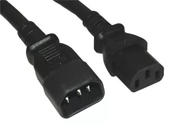 1FT-12FT Extension AC Power Cord Cable IEC320 C13/C14 18AWG 10A 250V PC Monitor • $6.89