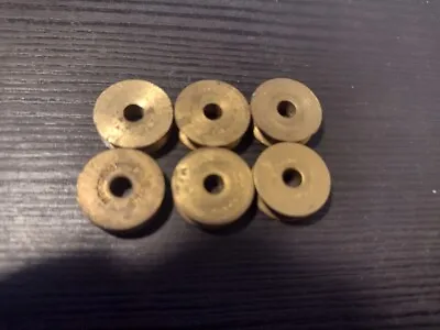 Meccano  6 Brass 0.5 Inch Pulleys No  23 • £5.95