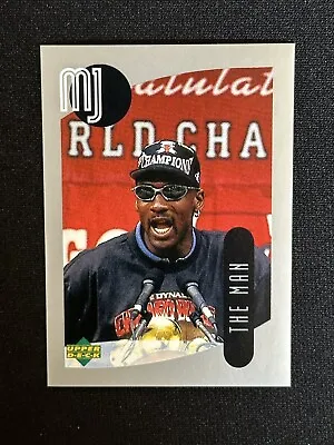 1998 Upper Deck Mini Sticker Michael Jordan #75 Basketball Card Chicago Bulls • $1.99