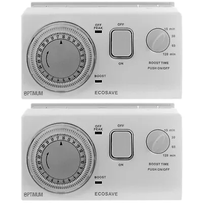 UNIVERSAL Economy 7 Timer Water Immersion Storage Heater Time Switch Boost X 2 • £125.39