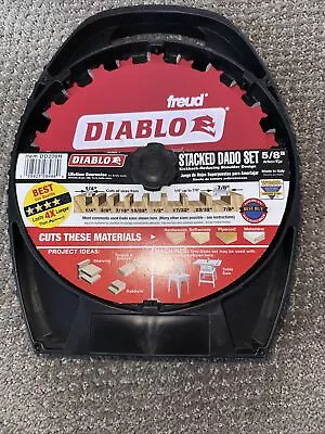 Diablo 8 In. Dia. X 5/8 In. Carbide Stacked Dado Saw Blade Set 12 Teeth DD208H • $109.99