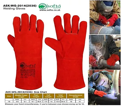 £6.99 • Buy Heat Resistant Welding Gloves Welding | BBQ | Oven | TIG | MIG | WG-2014 (2036)