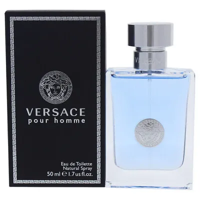Versace Pour Homme By Versace 1.7oz/50ml Edt Spray For Men New In Box • $38.99