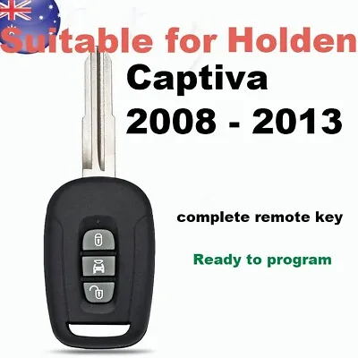 3b Complete Remote Car Key Suitable For Holden Captiva 2008 - 2013 433Mhz ID46 • $37.88