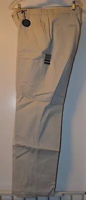 Mens Made In Usa-nwt Haggar Bone White Wrinkle Free Dress Pants/34w X 31l • $12