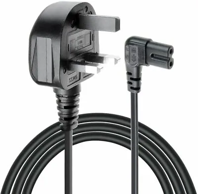 £7.29 • Buy 3M 5M Figure Fig Of 8 IEC C7 Mains Power Lead Cable Right Angled Samsung Led TV