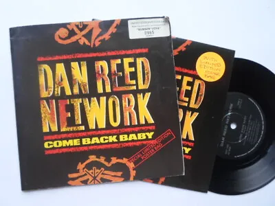 Dan Reed Come Back Baby 7  Mercury DRNPB2 EX/VG 1990 Picture Sleeve With Poster • £7.50