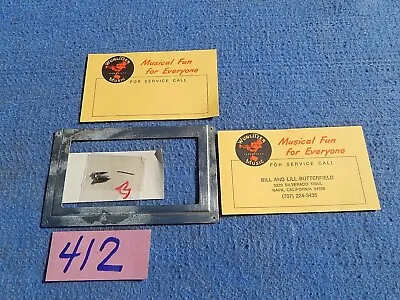 1936 Wurlitzer Simplex 312 412 616 716 Operator's Card Holder #30316 With Cards • $14